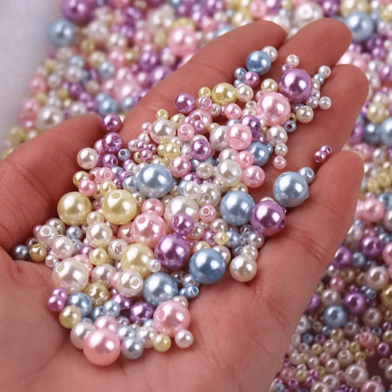 Crystal Bead Mix - 150pcs Mix Size 3-8mm Beads, With