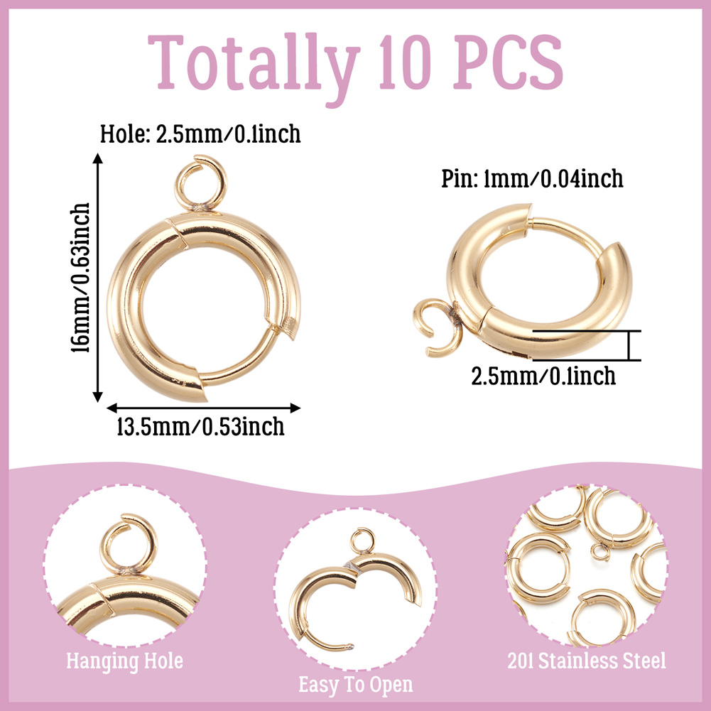 10pcs 201 Stainless Steel Hugg - Jewelry Making Knots review and price