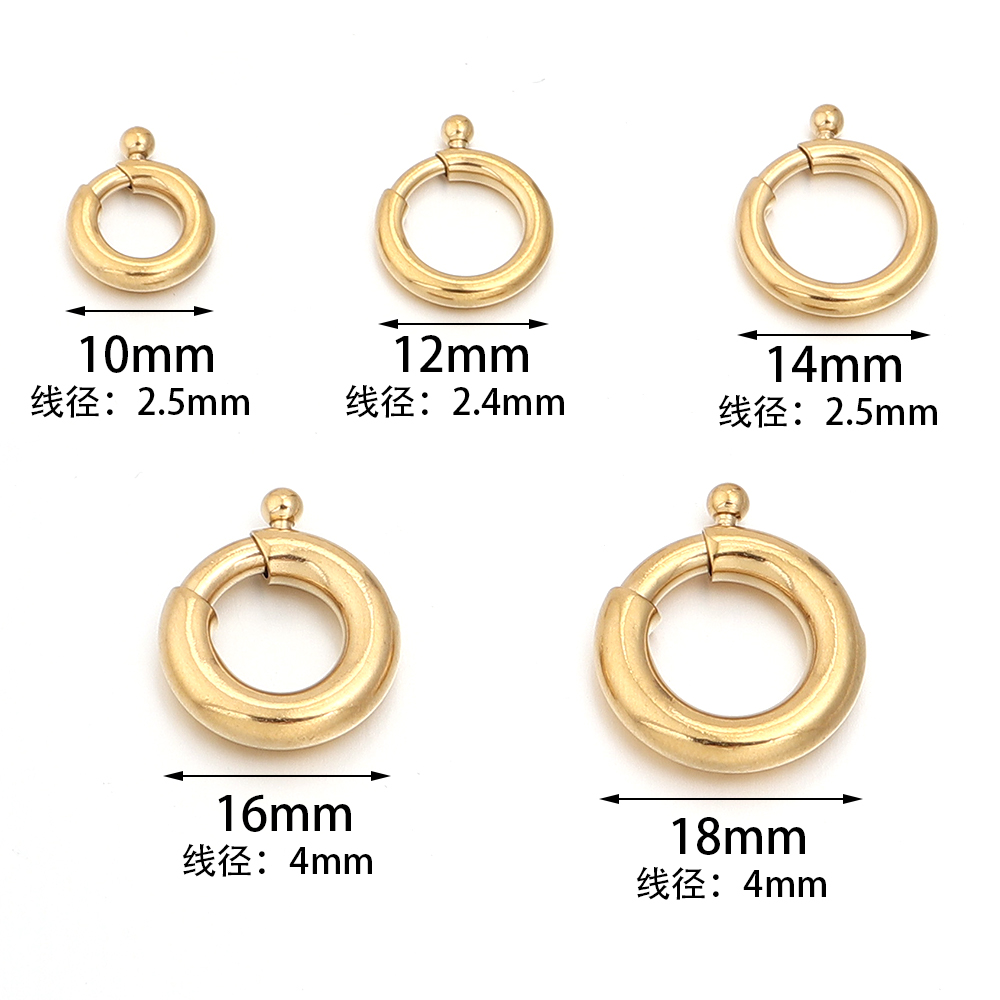 2pcs Stainless Steel Spring Cl - Jewelry Making A Ring review and price
