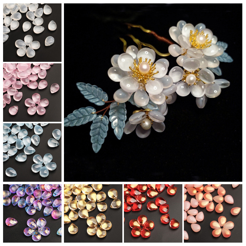 10pcs Flat Teardrop Shape 10x1 - Crystal Bead Mix review and price