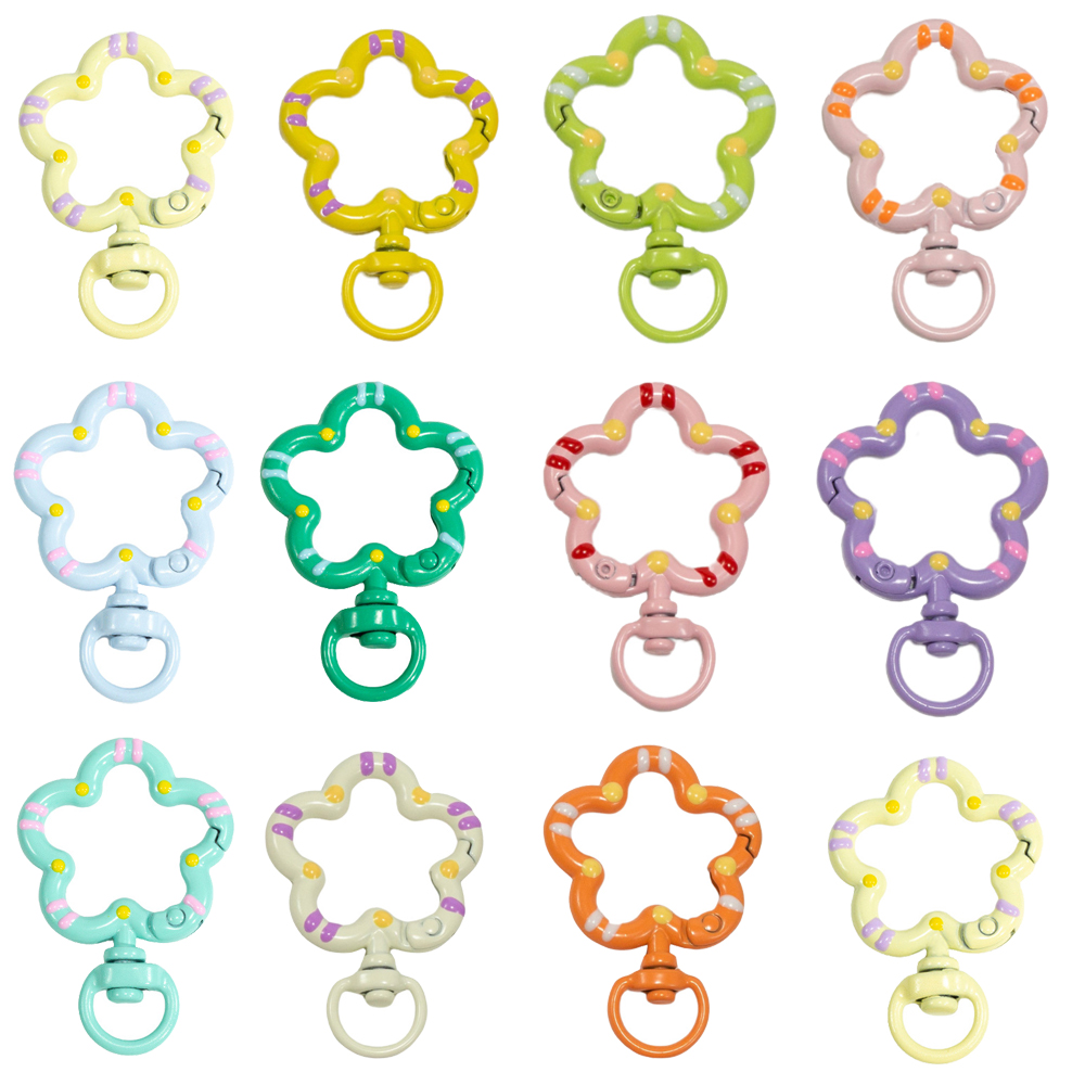5pcs Flower Metal Lobster Claw - Jewelry Making Materials review and price