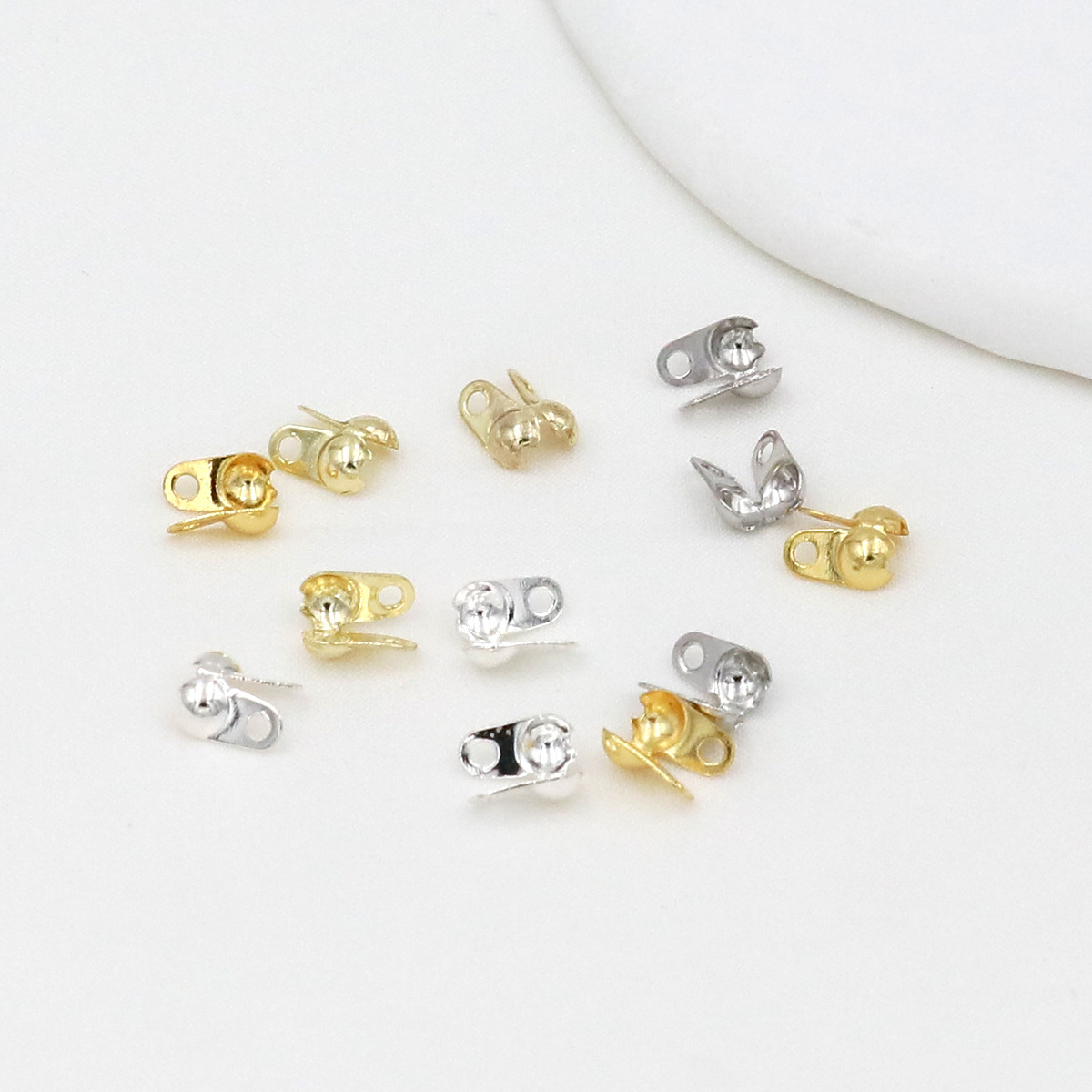 18K Gold Plated Calotte Bead T - Jewelry Making Knots review and price