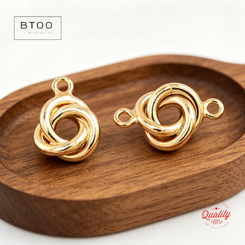 14K Gold Filled Love Knot Char - Jewelry Making Knots review and price