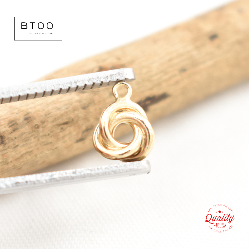 14K Gold Filled Love Knot Char - Jewelry Making Knots review and price