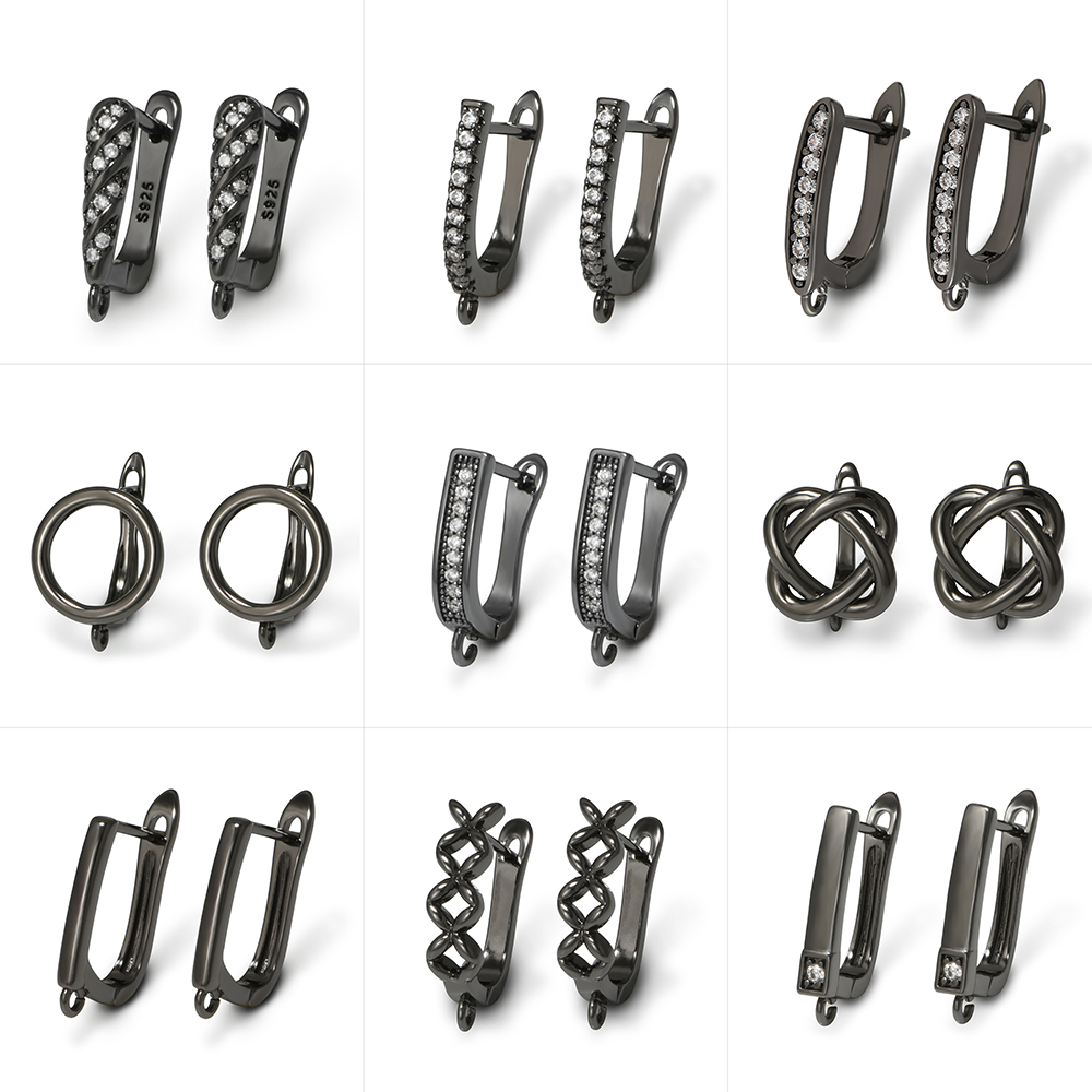 YANASI 1 Pair Gun Black  Brass - Jewelry Making Materials review and price