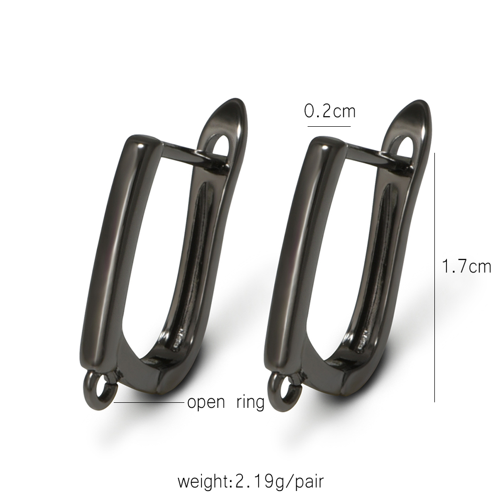 YANASI 1 Pair Gun Black  Brass - Jewelry Making Materials review and price