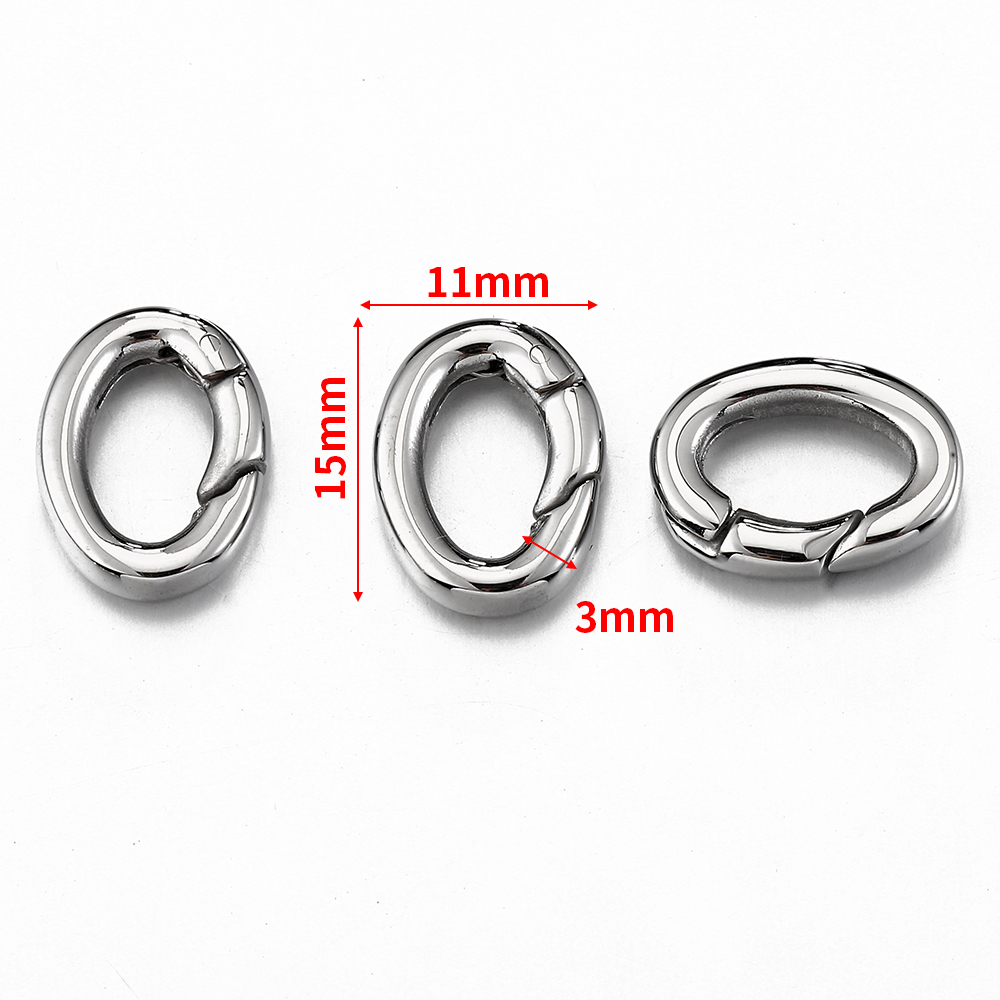 2pcs/1pc Stainless Steel Sprin - Jewelry Making A Ring review and price
