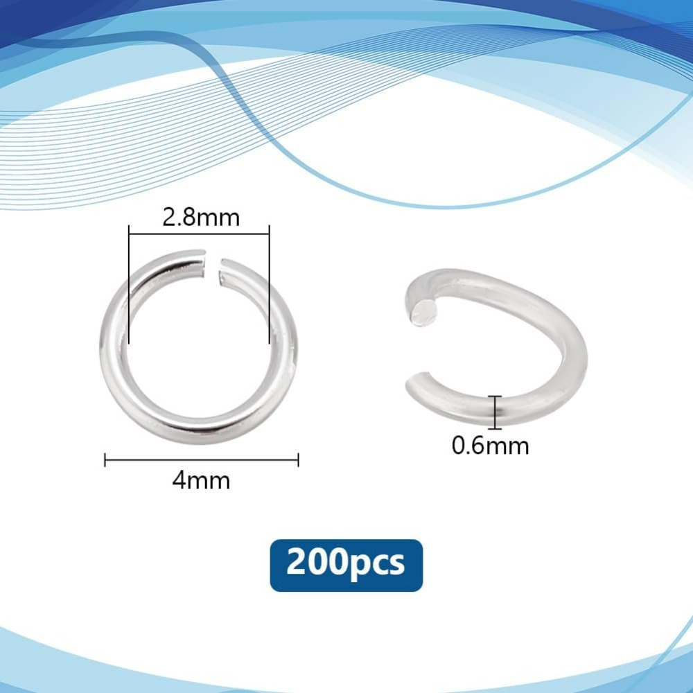 200pcs 925 Sterling Silver Pla - Jewelry Making Silver review and price