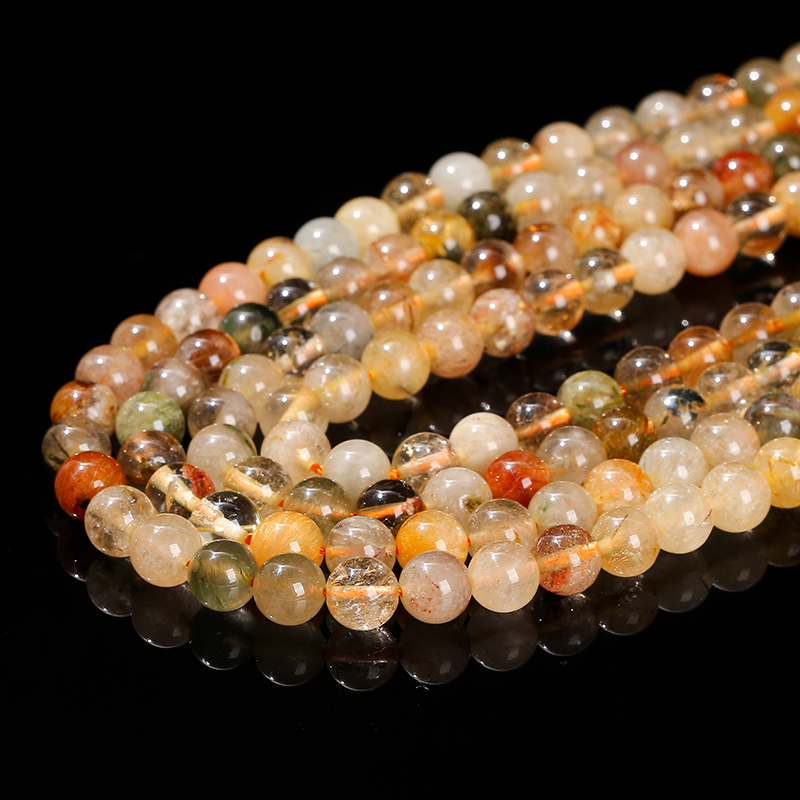 Natural Stone Mixed Rutilated  - Crystal Bead Mix review and price
