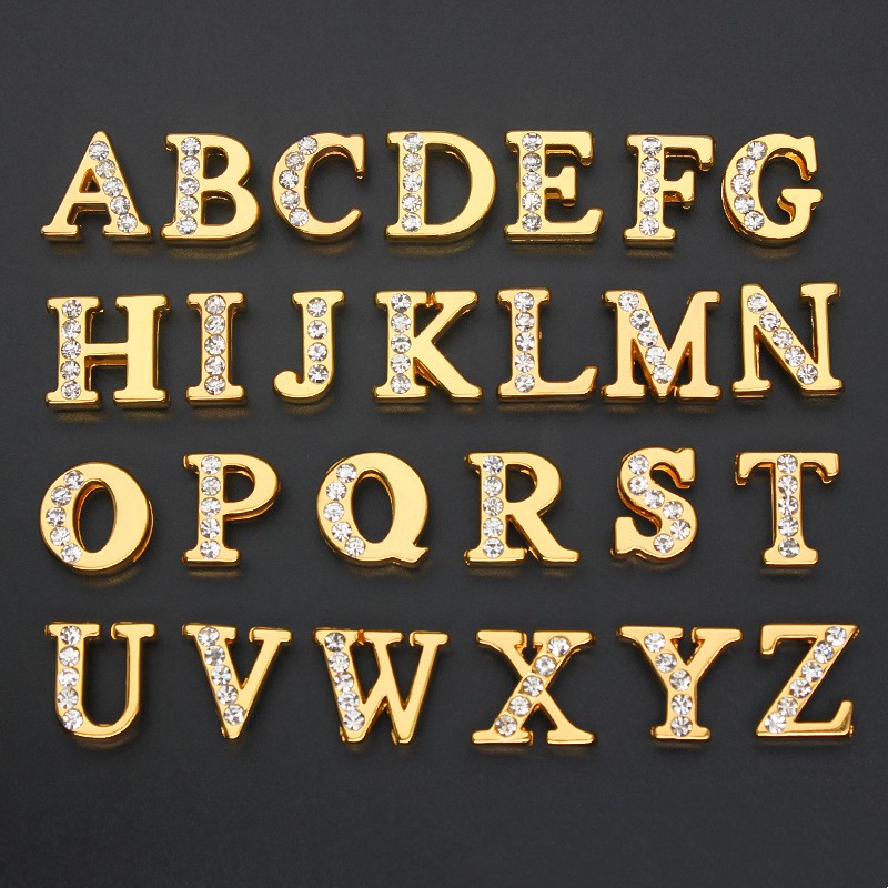 50PC/lot Hole 8MM Slide Letter - Crystal Bead Mix review and price