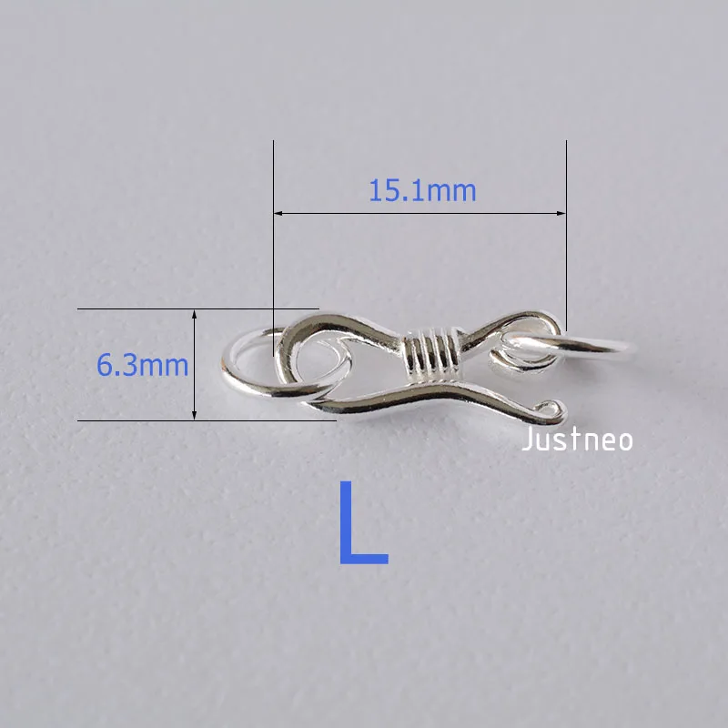 Sterling Silver S Hook & Eye F - Jewelry Making Silver review and price