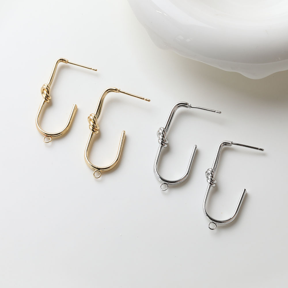 2PCS Dainty U-shaped Knotted E - Jewelry Making Knots review and price