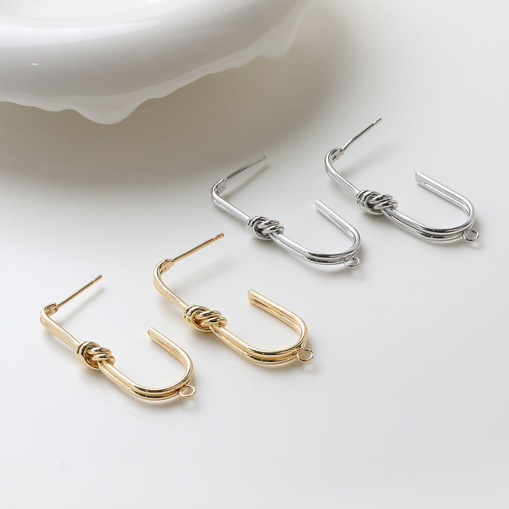 2PCS Dainty U-shaped Knotted E - Jewelry Making Knots review and price
