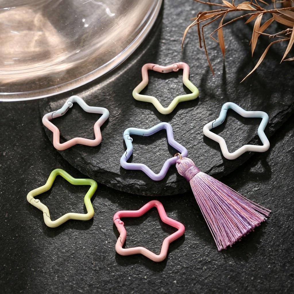 5PCS Gradient Star Shape Sprin - Jewelry Making A Ring review and price