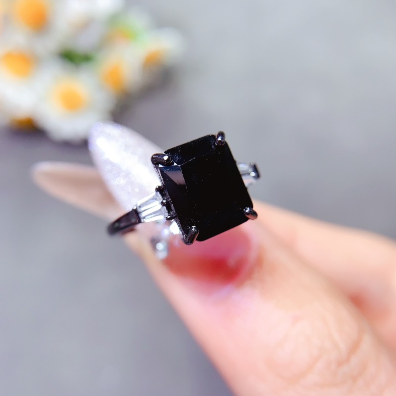 Natual Rectangle Black Spinel  - Jewelry Making University review and price